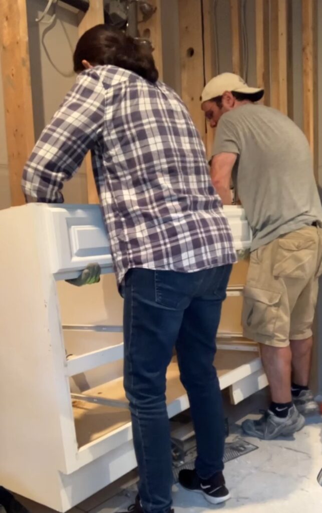 Salvaged vanity