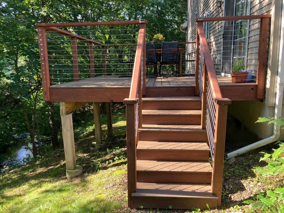 Deck Remodeled Stairs