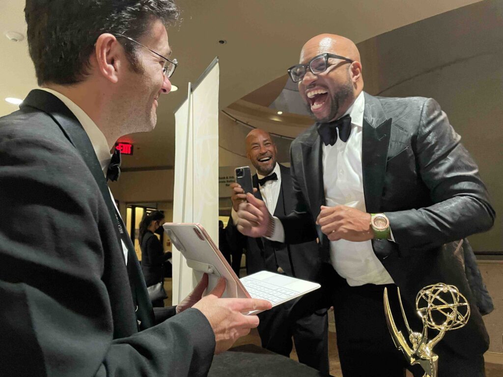 Emmy Happy Recipient