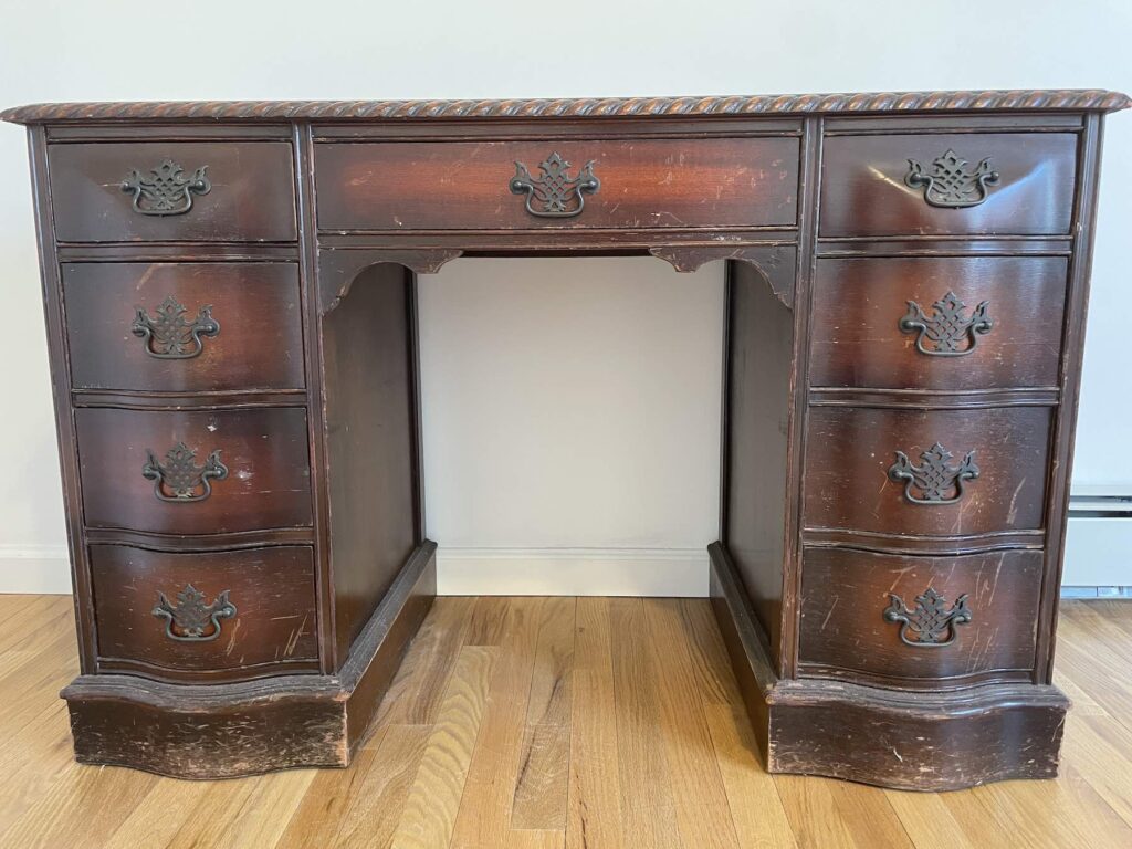 Father's Childhood Desk Damaged