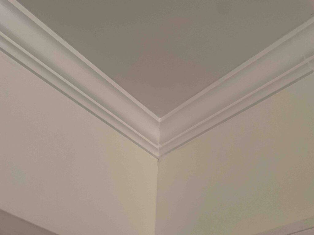 Inside corner with seam complete