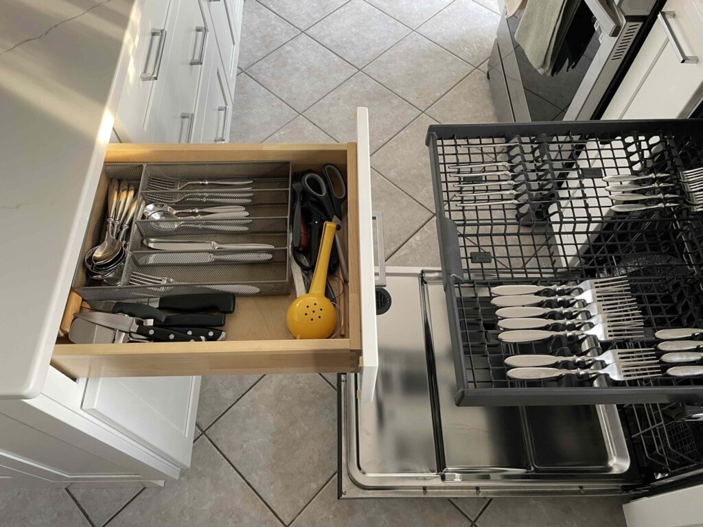 Kitchen Dishwasher and Utensils