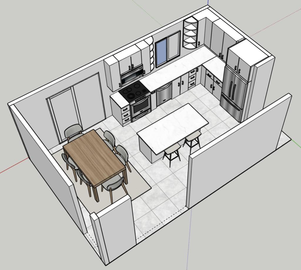Kitchen Sketchup Design
