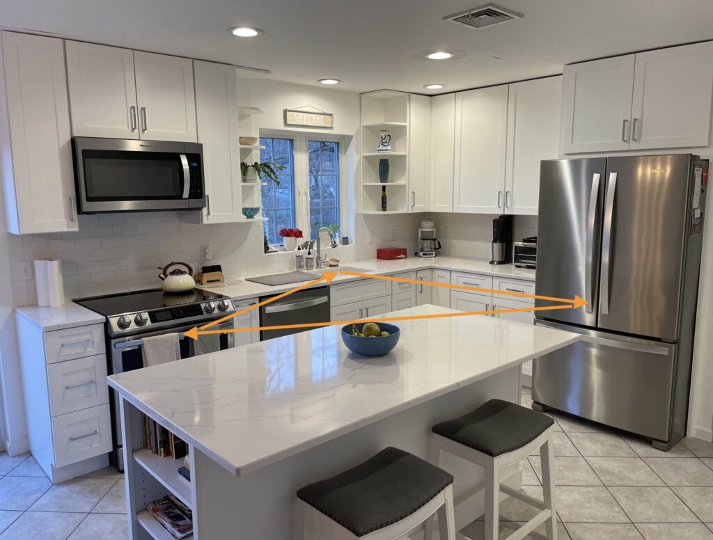 Kitchen Triangle With Lights