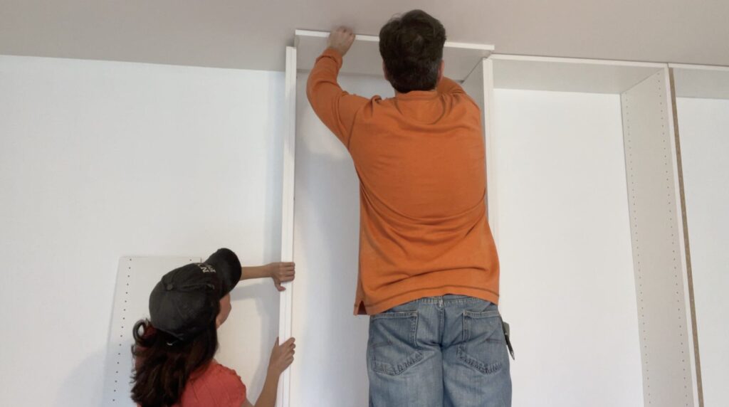 Installing Shelving Header