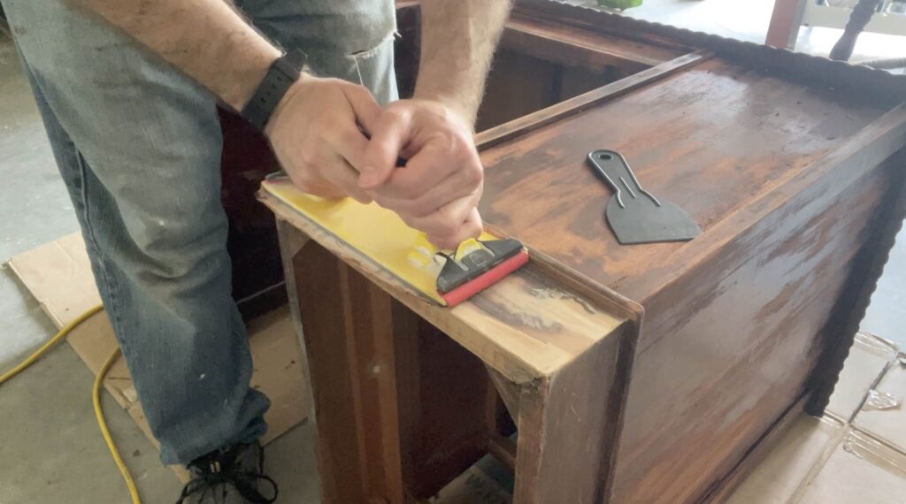 Sanding Childhood Desk