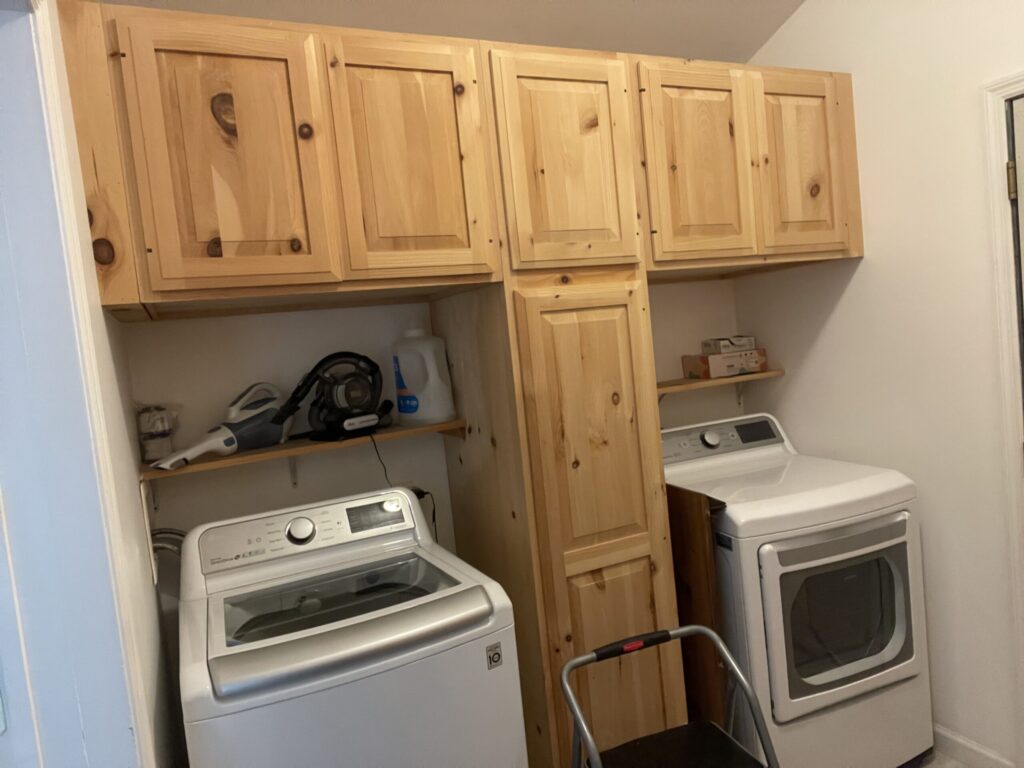 Raw Wood Cabinets